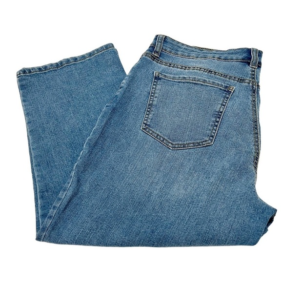 MACY'S STYLE & CO. Blue jeans Curvy capris 5 pocket 5 belt loops Women Stretchy - Picture 4 of 7